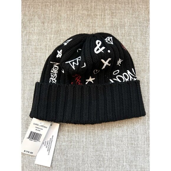 CAROLYN Rowan Graffiti Merino Wool Beanie NWT - Picture 3 of 5